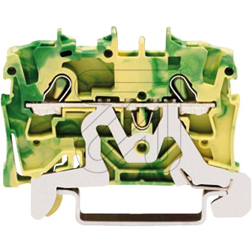 2-Leiter PE-Durchgangsklemme grün-gelb 4mm²