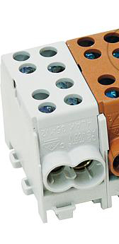 Hauptleitungs-Abzweigklemmen Mini 35mm² 1-pol. grau