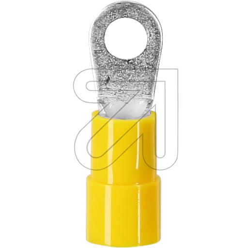 Ring-Kabelschuh M4 gelb - 6,0mm², 100 Stk