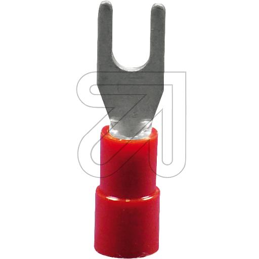Gabel-Kabelschuh M4 rot - 1,5mm², 100 Stk