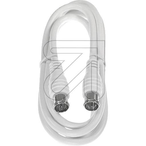 Axing Antennen-Anschlußkabel F-Ouickfix, weiß 1,5m