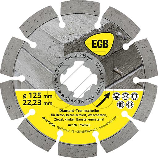 EGB Diamant-Trennscheibe 125mm X-Lock Beton 96105