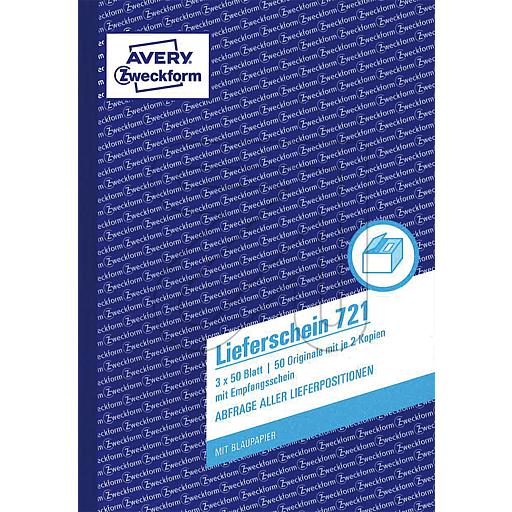 Zweckform Lieferscheinbuch 3x50 Blatt