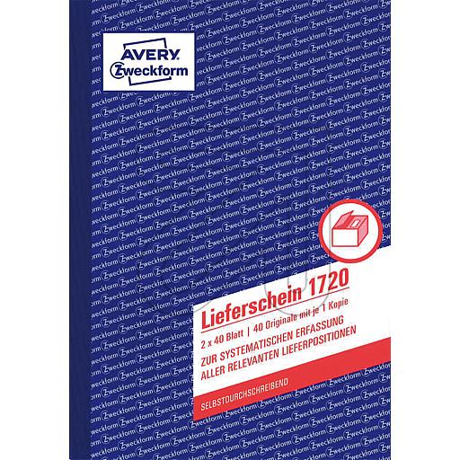 Zweckform Lieferscheinbuch 2x40 Blatt ZWE1720