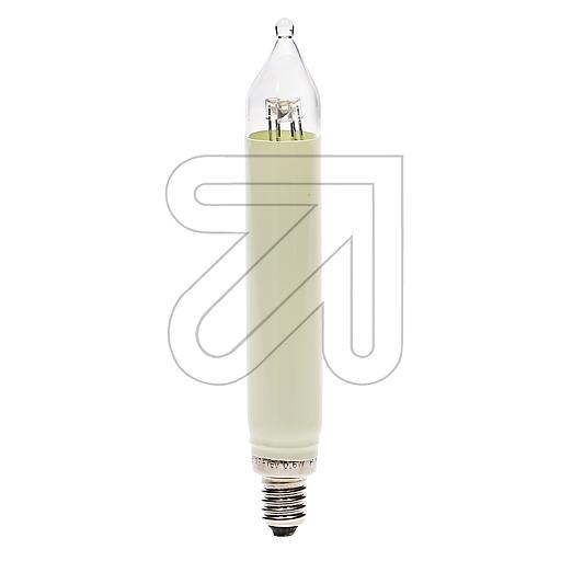 HELLUM LED-Schaftkerzen E10 elfenbein 8-55V 3Stk