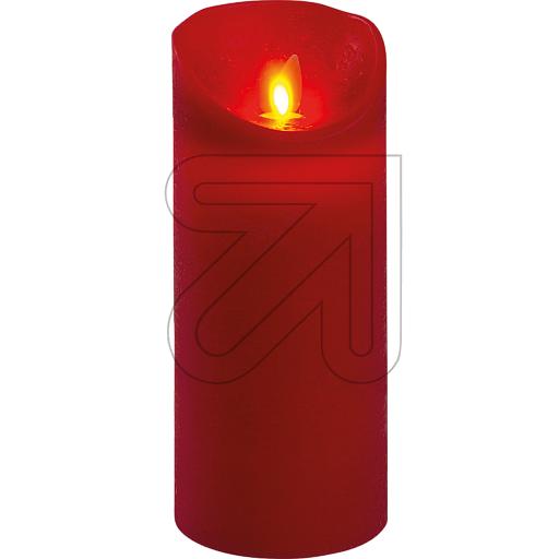 LED-Wachskerze 1 LED Ø 7,5x18cm rot